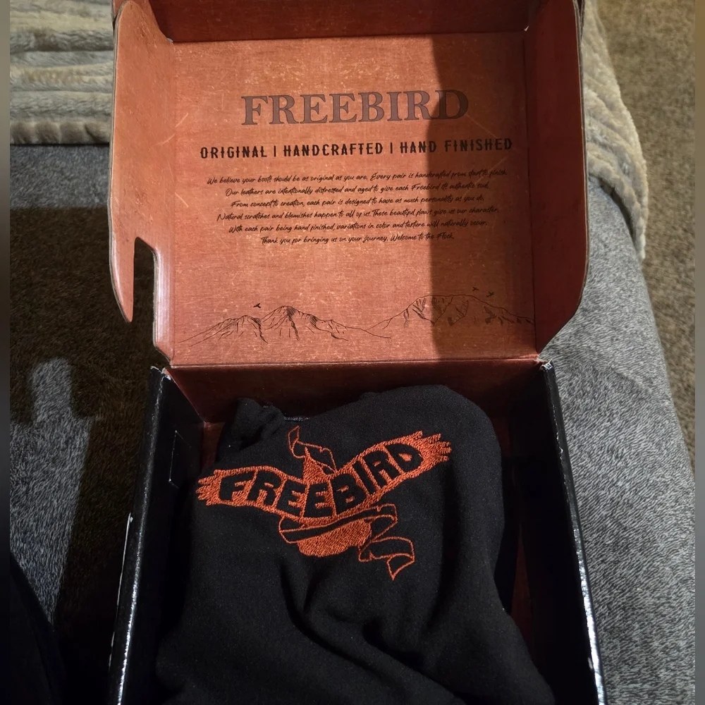 Freebird Baby Coal Stone Boots Leather Handcrafted Designer #83
